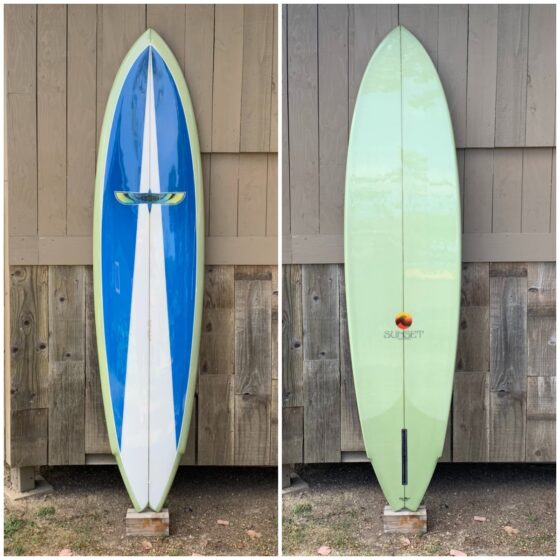 7’6” Sunset wing/swallow